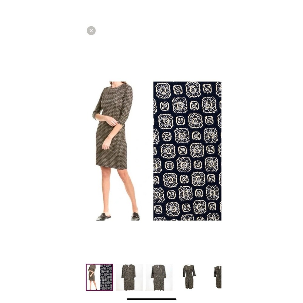 J Mclaughlin Geometric Print Catalina Dress Women’s Sz. Large NWOT